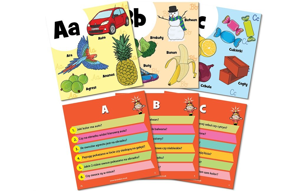 Gra edukacyjna REBEL BrainBox ABC 116121 Nauka poprzez zabawę Wiele godzin kreatywnej zabawy