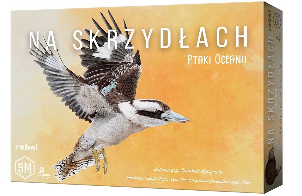 Gra planszowa REBEL Na skrzydłach Ptaki Oceanii 116373 Zawartość pudełka