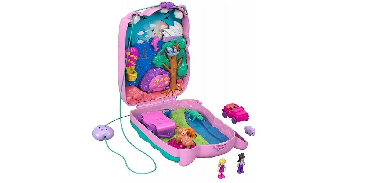 Lalka MATTEL Polly Pocket Kompaktowa Torebka Koala GXC95 zabawa kreatywność przygody niespodzianki zwierzęta natura koala kangur wombat kuoka mikrolalki grill Sydney