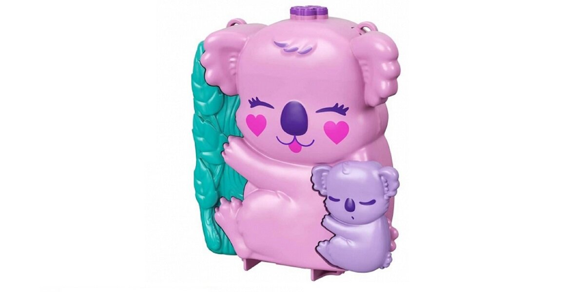 Lalka MATTEL Polly Pocket Kompaktowa Torebka Koala GXC95 zabawa kreatywność przygody niespodzianki zwierzęta natura koala kangur wombat kuoka mikrolalki grill Sydney