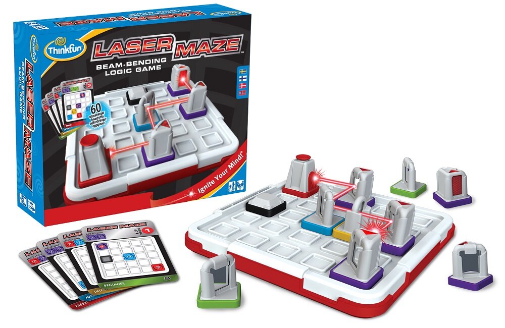 Gra logiczna RAVENSBURGER Laser Maze elementy opakowanie