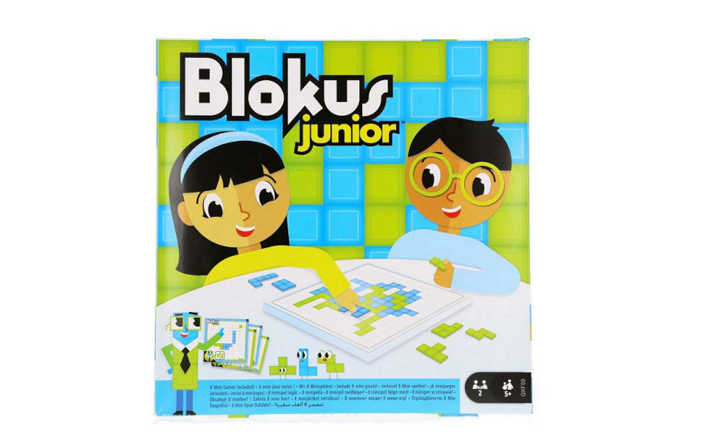 MATTEL-Blokus-Junior-GKF59 zestaw plansza elementy instrukcja karta gwarancyjna