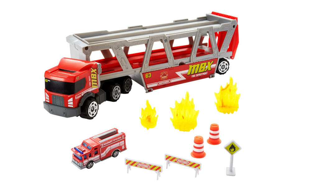 MATTEL-MATCHBOX-WOZ-GWM23 zabawka akcesoria gaszenie pożar ogień kreatywna zabawa strażackie historie przygody
