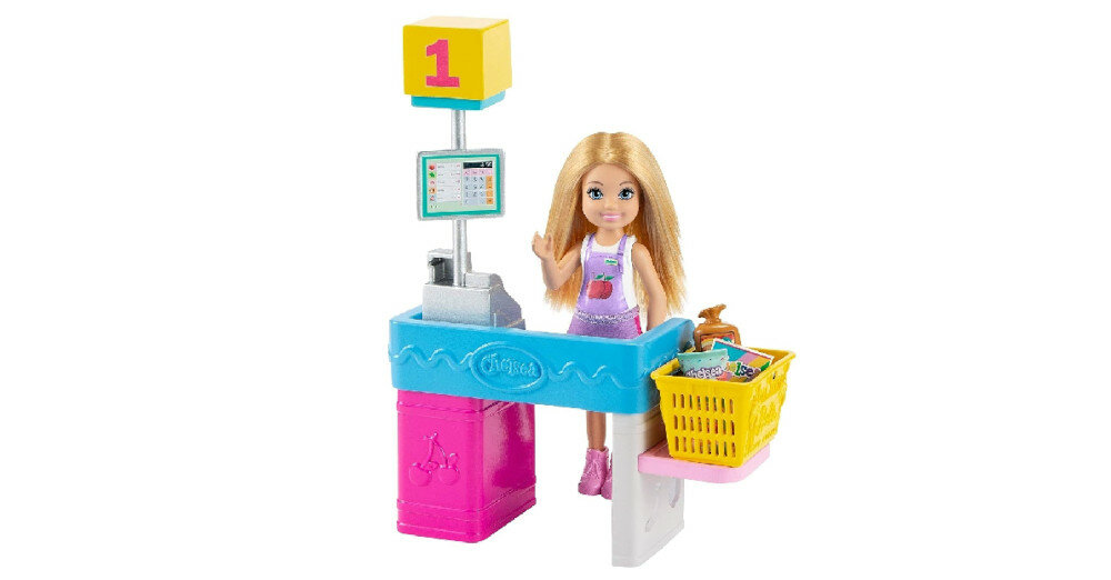 LALKA BARBIE CHELSEA MOŻESZ BYĆ ZESTAW SKLEPIK + LALKA GTN67