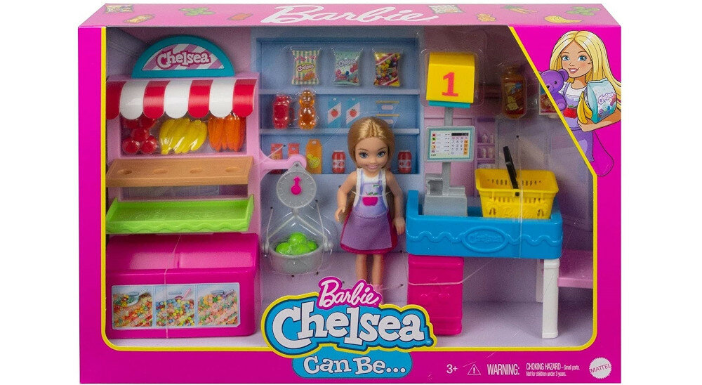 LALKA BARBIE CHELSEA MOŻESZ BYĆ ZESTAW SKLEPIK + LALKA GTN67
