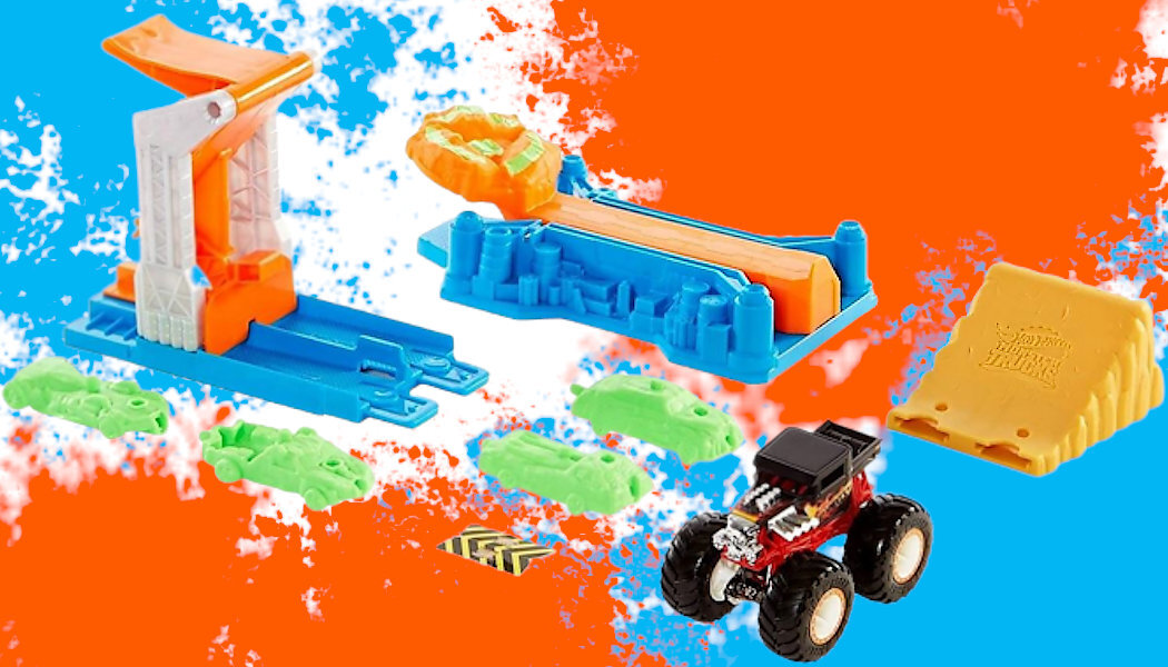 Wyrzutnia Hot Wheels Monster Trucks Kaskaderskie lądowanie GVK08