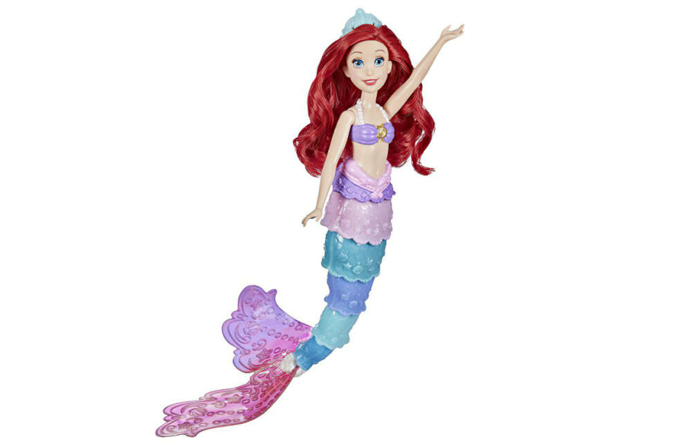 HASBRO-ARIELKA-SYRENKA lalka arielka bajka disney morskie przygody zabawka księżniczka ogon nogi fale 
