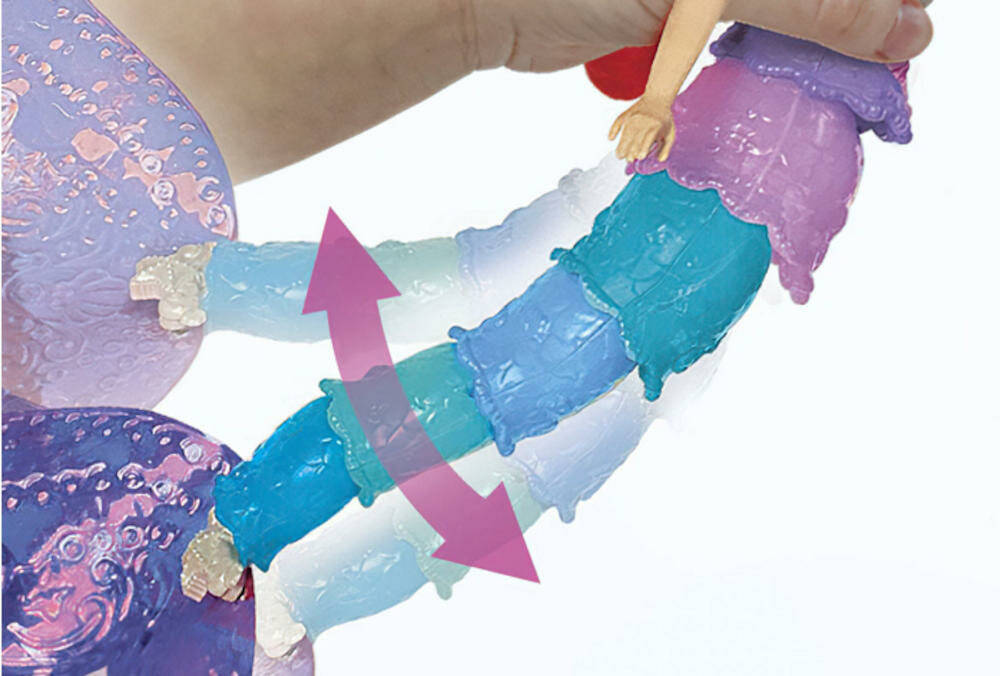 HASBRO-ARIELKA-SYRENKA mała syrenka ogon kolory ciepła woda magia