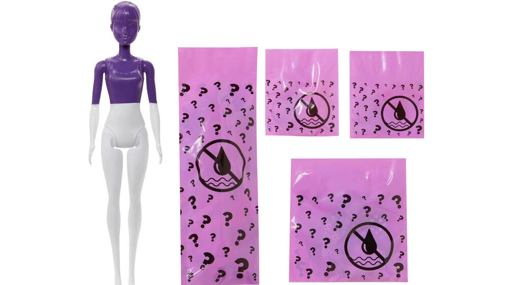 Lalka Barbie Color Reveal Monochrom - niespodzianka