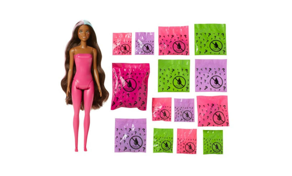 MATTEL-BARBIE-JEDNOROZEC-GXV95 kolorowe saszetki akcesoria zabawa