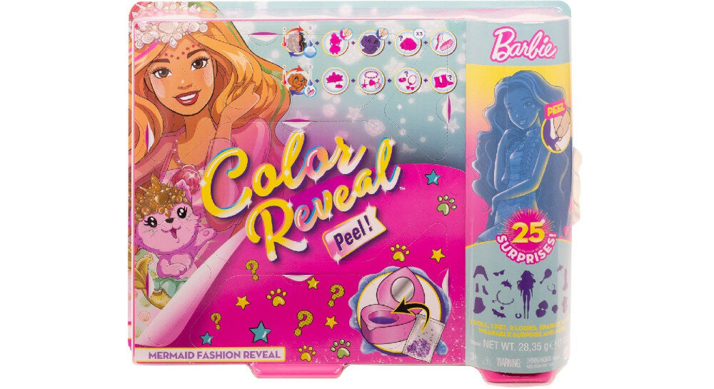 Lalka Barbie MATTEL Color Reval Fantazja Syrena GXV93 zestaw