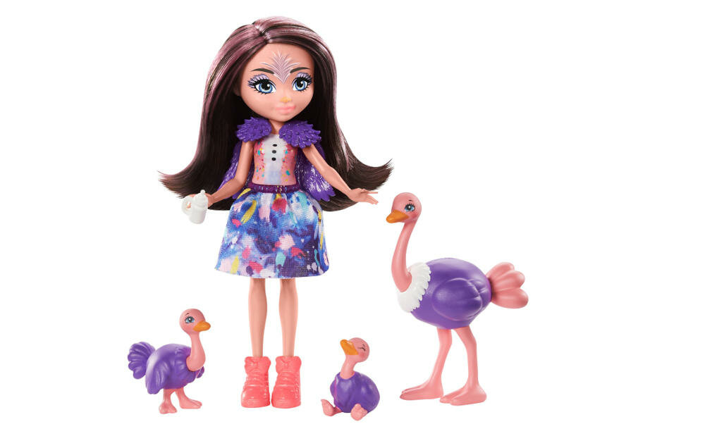 MATTEL-ENCHANTIMALS-RODZINA-OFELIA lalka ofelia strusie enchantimals bohaterowie przyjaciele