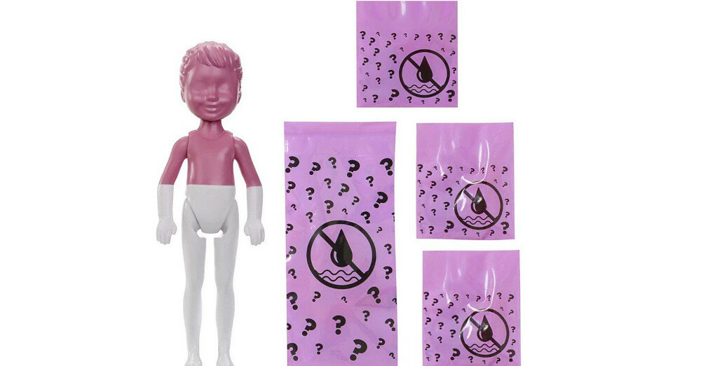 LLALKA BARBIE COLOR REVEAL MONOCHROM CHELSEA LALKA + AKCESORIA ASORTYMENT GTT24 zestaw