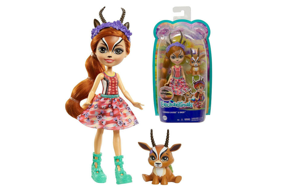 MATTEL-ENCHANTIMALS-GAZELA-GTM26 opakowanie lalka gazela instrukcja karta gwarancyjna