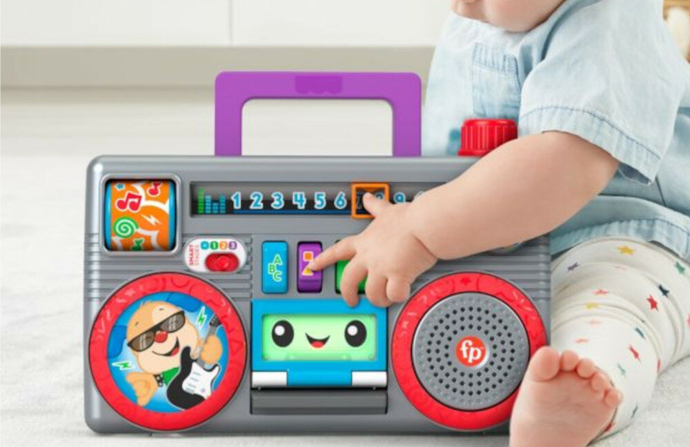 Radiomagnetofon MATTEL Ucz się i śmiej nauka zabawa