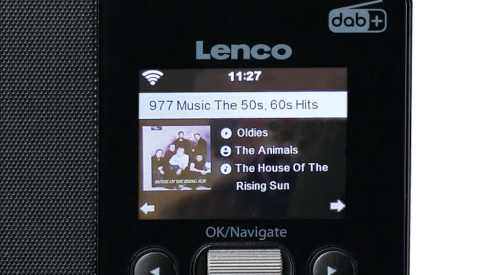 Radio LENCO PIR-510BK  - wyświetlacz