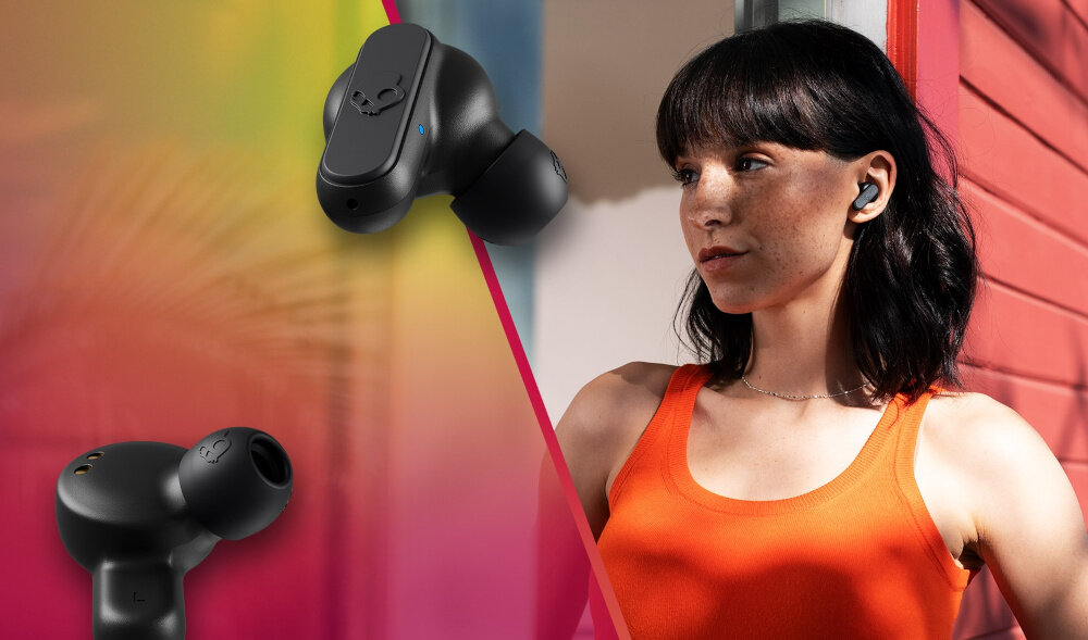 Słuchawki dokanałowe SKULLCANDY Dime Bluetooth bezprzewodowa łączność