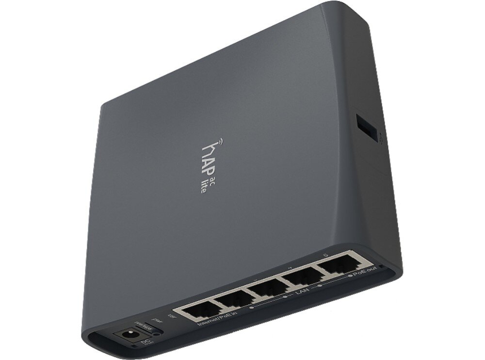 Punkt dostępu MIKROTIK hAP ac lite TC obudowa montaż miejsce