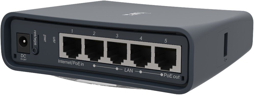 Punkt dostępu MIKROTIK hAP ac lite TC porty PoE zasilanie USB-A modem