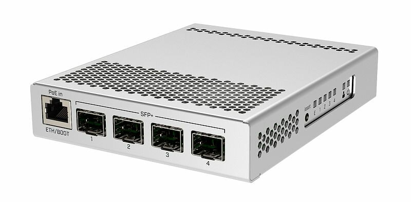 Switch MIKROTIK CRS305-1G-4S+IN - cztery złącza SFP+ Rj-45 gigabit Ethernet