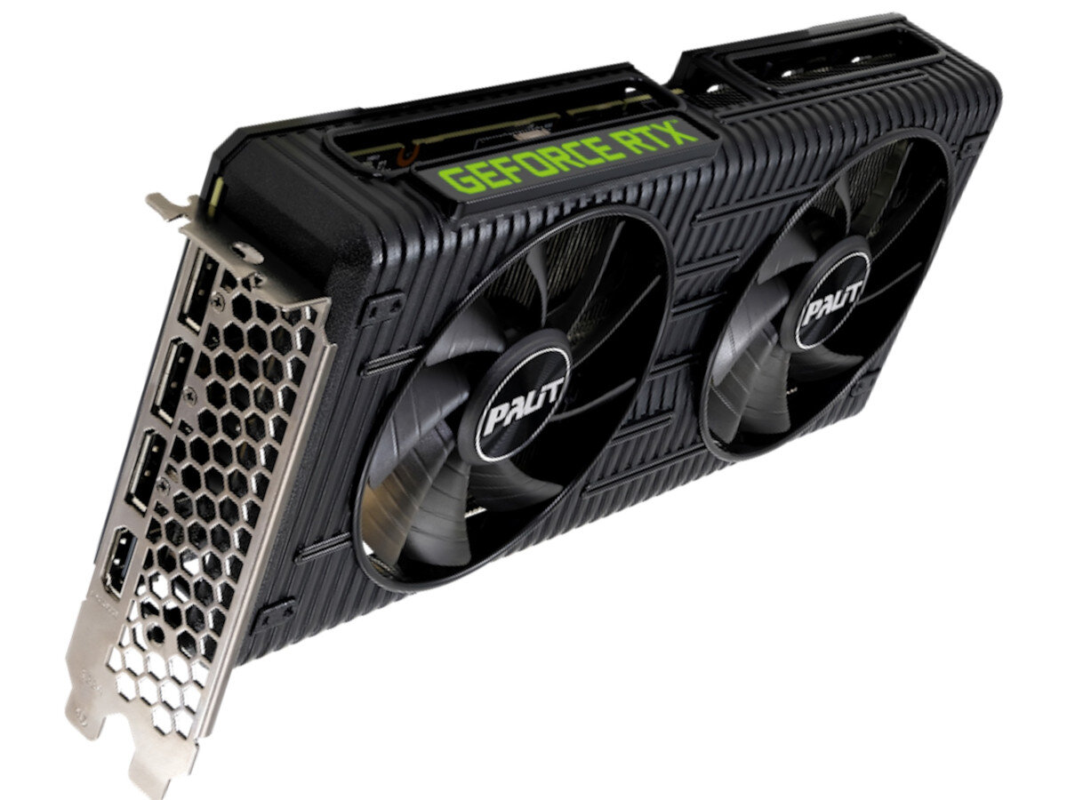 Karta graficzna PALIT GeForce RTX 3060 Dual OC 12GB minimalistyczny wyglad