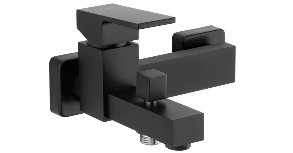 BATERIA WANNOWA DEANTE ANEMON BIS BBZ N10M CZARNY MAT płaski korpus dźwignia