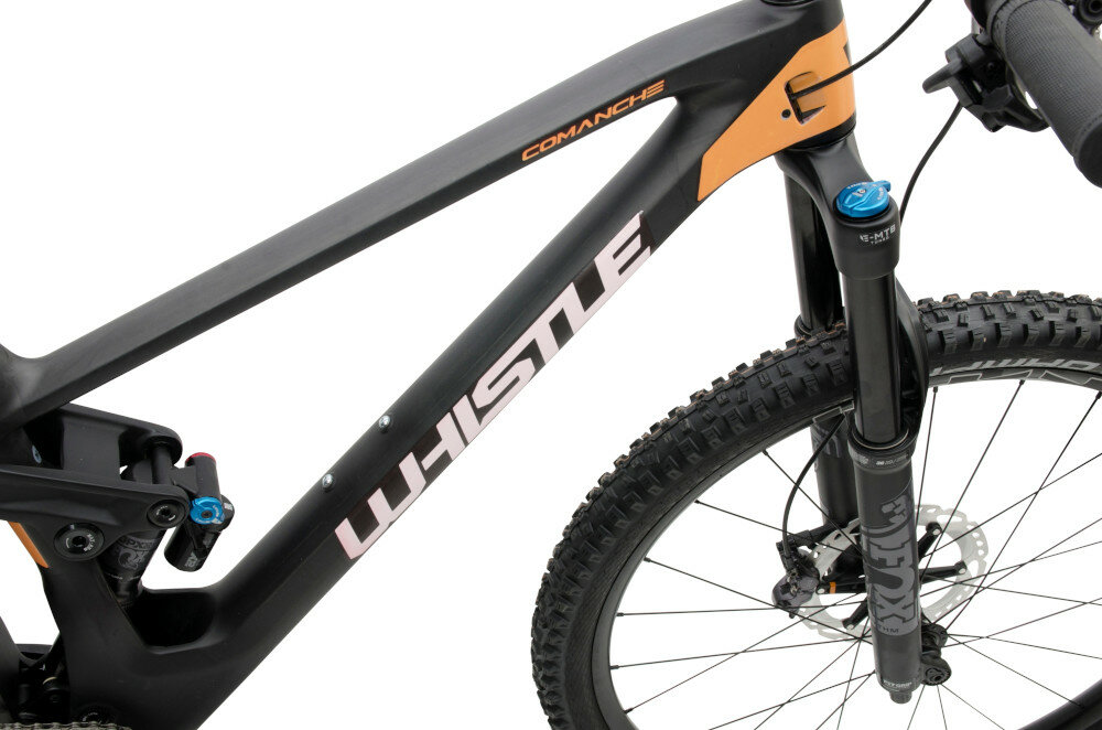 Rower górski MTB WHISTLE Comanche M17 29 cali męski Pomarańczowy waga rama karbon carbon