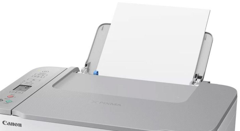 Urządzenie wielofunkcyjne CANON TS3451 Druk w kolorze, Wi-Fi  zbliżenie na tacę podajnik, taca pojemność, port Wi-Fi