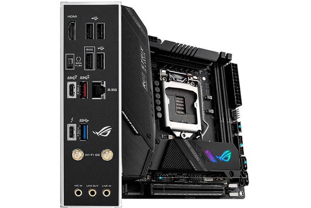 Płyta główna ASUS Rog Strix Z590-I Gaming WiFi - zlacza