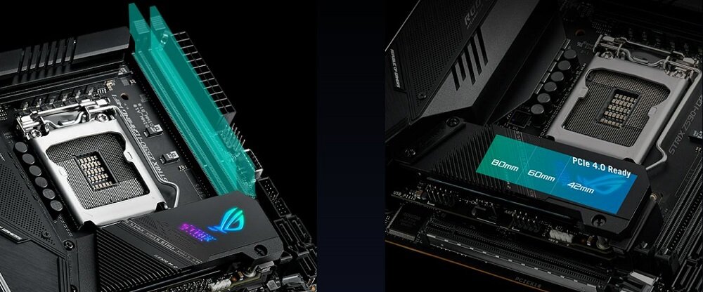 Płyta główna ASUS Rog Strix Z590-I Gaming WiFi - system chlodzenia
