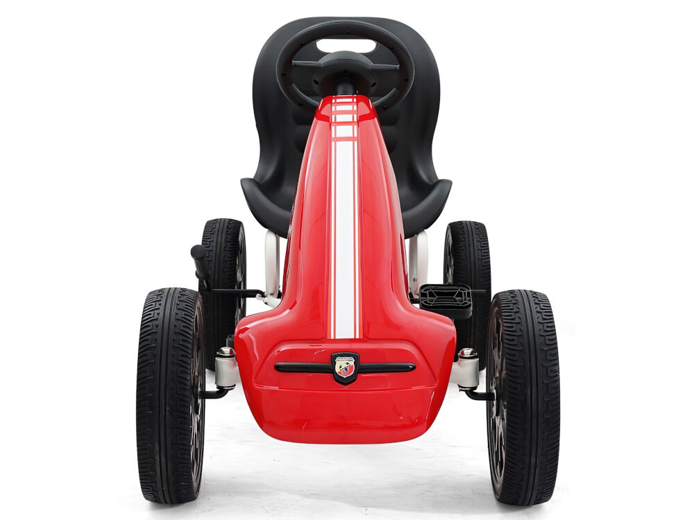 Gokart na pedały MILLY MALLY Abarth Czerwony mechanizm wolnego koła
