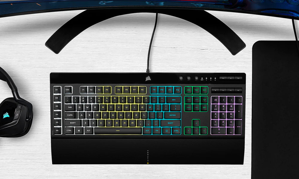Klawiatura CORSAIR K55 RGB PRO Rozświetl swoje centrum dowodzenia