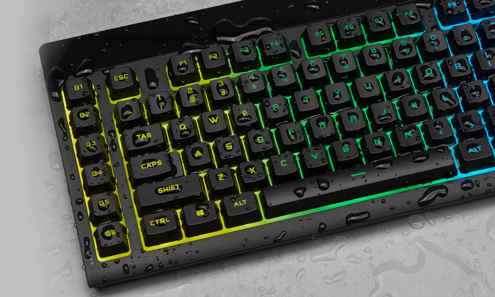 Klawiatura CORSAIR K55 RGB PRO Odporność na zachlapania