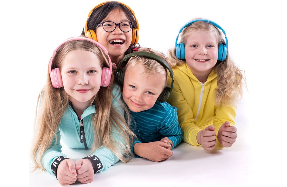 SŁUCHAWKI BUDDYPHONE SCHOOL+ DLA DZIECI 3+ 85 DB Z MIKROFONEM ZIELONE dla dzieci