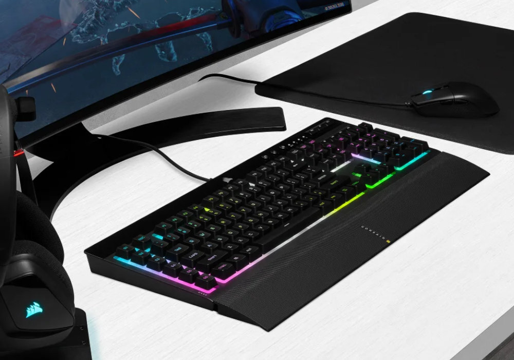 Klawiatura CORSAIR K55 RGB Pro XT gaming oświetlenie zwinność szybkość