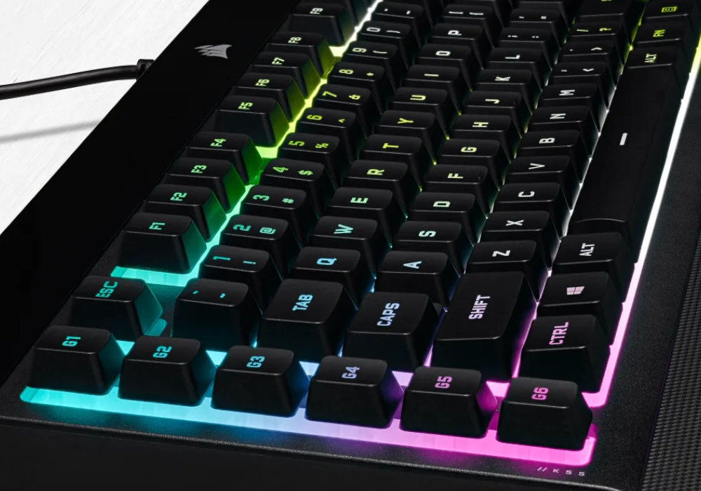 Klawiatura CORSAIR K55 RGB Pro XT gaming oświetlenie zwinność szybkość