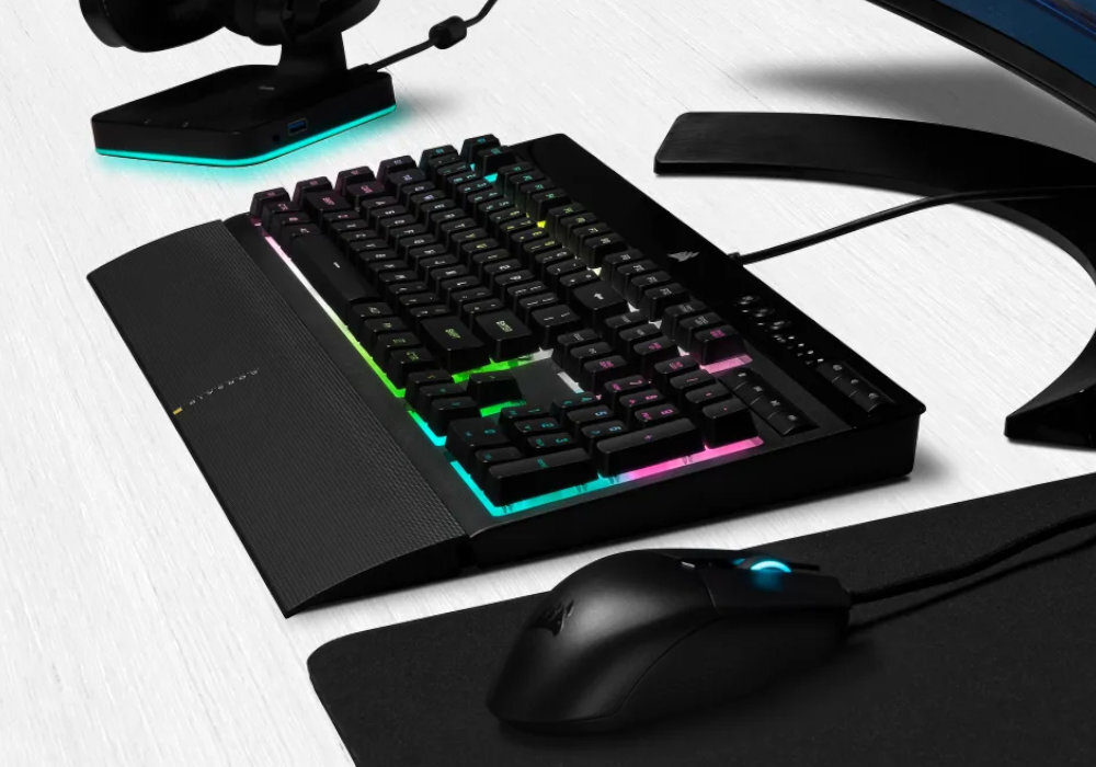 Klawiatura CORSAIR K55 RGB Pro XT gaming oświetlenie zwinność szybkość