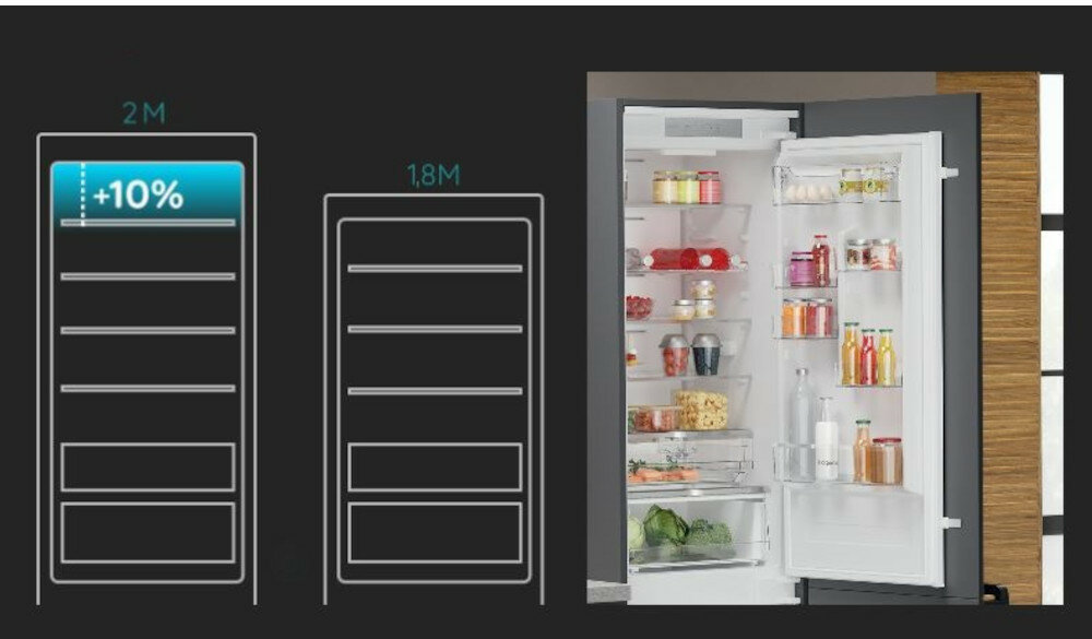 Lodówka HOTPOINT HAC20 T323 dodatkowa przestrzeń