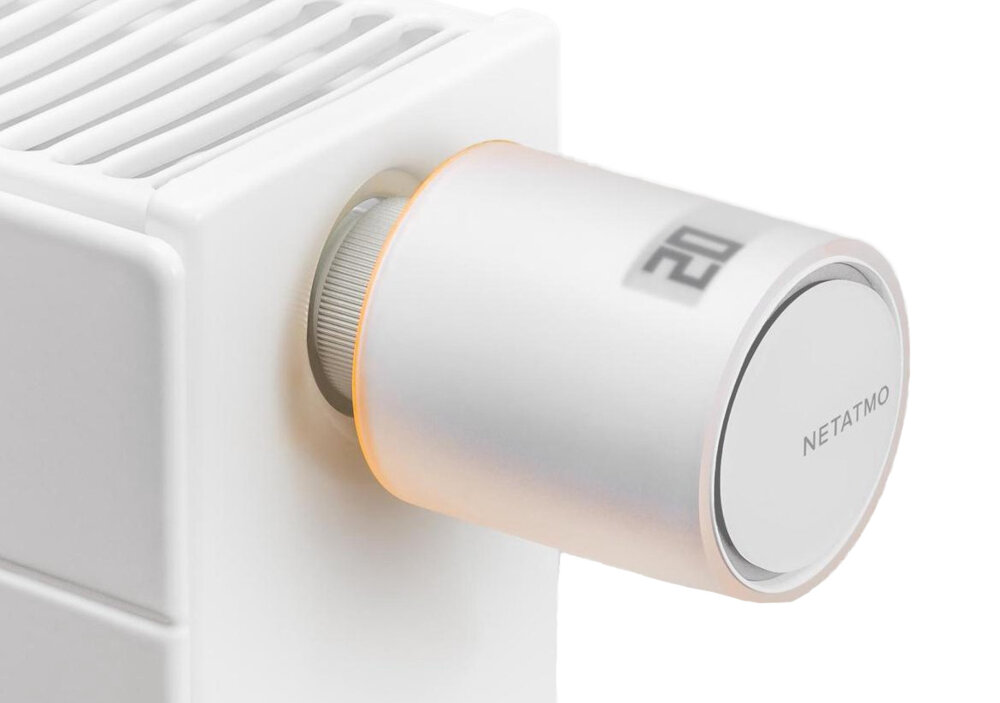 Termostat + głowice termostatyczne NETATMO NBU-NTH-NAV-EU Wi-Fi sterowanie za pomocą głosu kompatybilności z aplikacjami Amazon Alexa Google Assistant Apple HomeKit aplikacja mobilna na Android i iOS