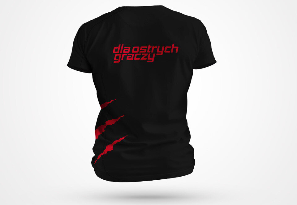 KOSZULKA MAD DOG WZÓR 2 ROZMIAR M wyglad front nadruk kolor brak szwow