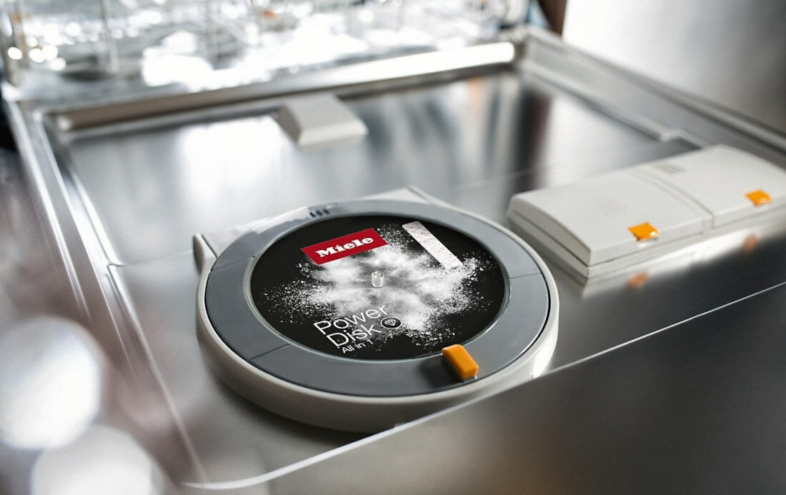 Tabletki do zmywarki MIELE PowerDisk All in 1 GS CL 4001 P AutoDos aktywny tlen lepsze i skuteczniejsze dzialanie praktycznie do wszystkich naczyn ochrona szkla i srebra