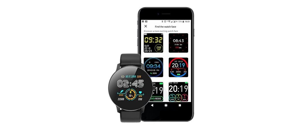 Smartwatch BEMI Ari sport ekran puls tętno ćwiczenia kalorie