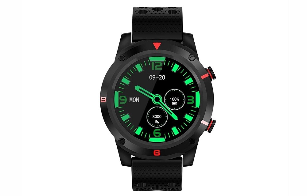 Smartwatch BEMI Scout SC1 GPS ekran bateria pulsometr zdrowie sen czujnik monitoring pasek łączność