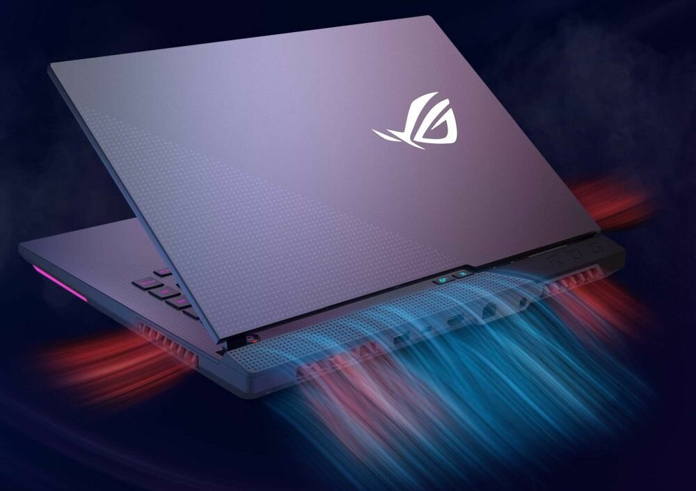 Laptop ASUS Rog Strix G17 G713 - system chłodzenia