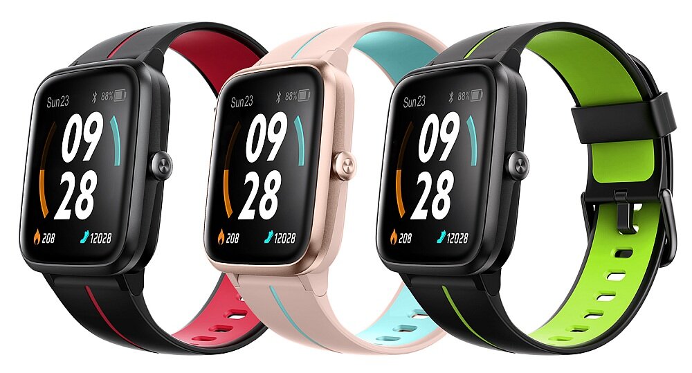 Smartwatch ULEFONE Watch GPS ekran bateria czujniki zdrowie sport pasek ładowanie pojemność rozdzielczość łączność sterowanie krew puls rozmowy smartfon aplikacja