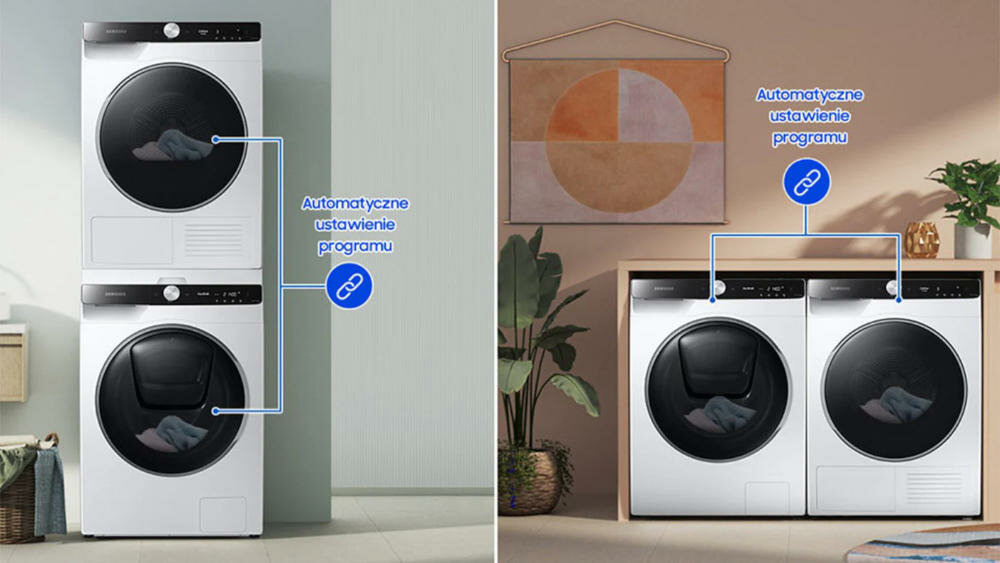 SAMSUNG-WW80T954ASE pralka ai control ustawienia pranie program
