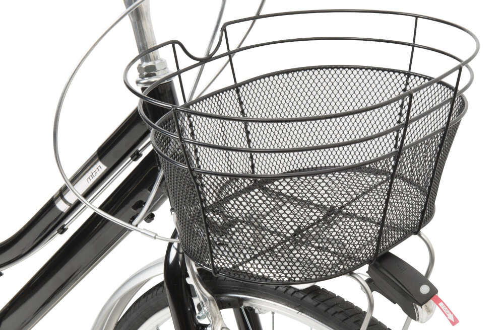 Rower miejski z koszykiem MBM Central 6B 28 cali damski Czarny koszyk