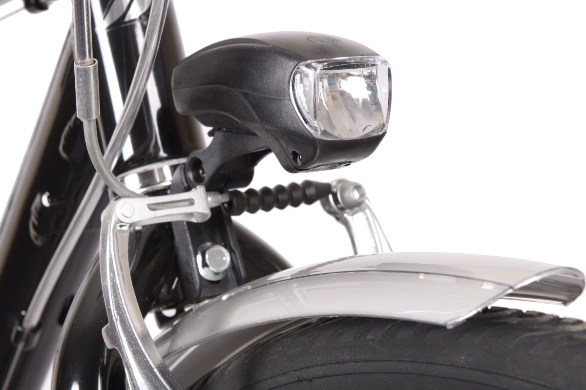 Rower miejski MBM 828 Central 6B 28 cali meski czarny oswietlenie led