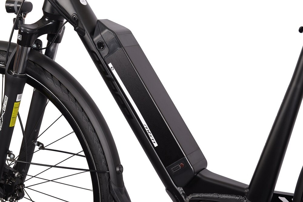 Rower elektryczny MBM E808 Titania D17 28 cali damski Czarny rama z aluminium 20 cali lekka odporna na korozję i uszkodzenia mechaniczne