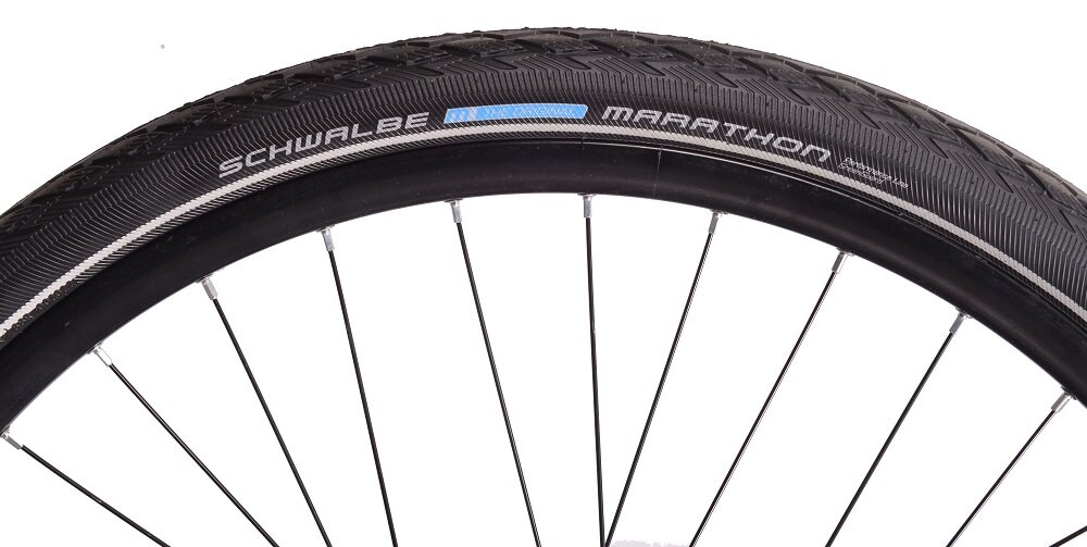 Rower elektryczny MBM E808 Titania D17 28 cali damski Czarny koła 28 cali opony VEE RUBBER